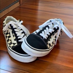 Checkered Sneaker vans women’s size 6